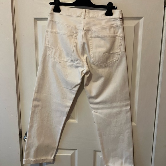 Dior white boyfriend jeans with Christian Dior detail on cuff size EU 34 US 01 - Picture 5 of 5